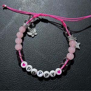 Poppy and branch theme from the movie Trolls bracelet